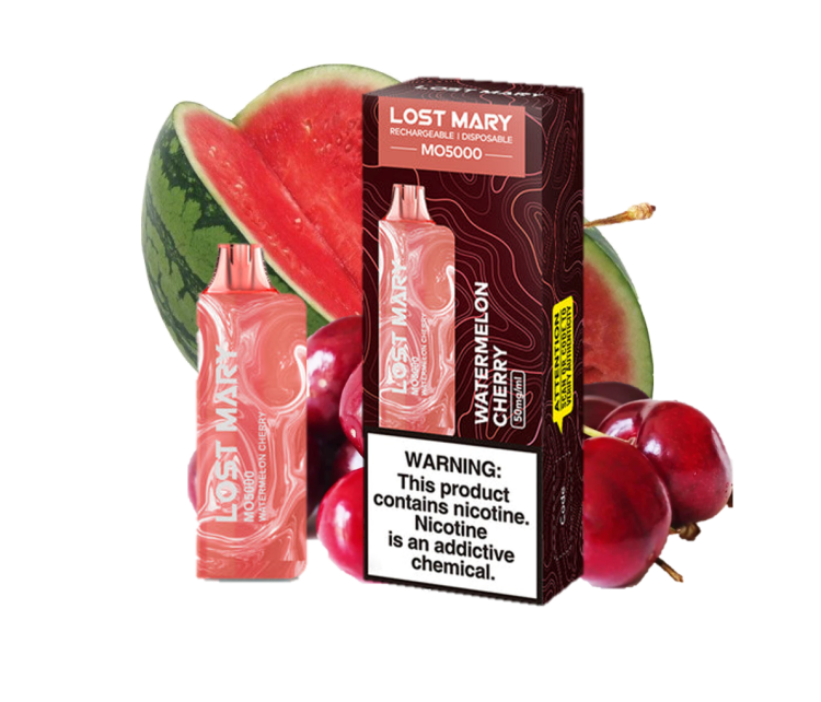 Lost Mary MO Watermelon Cherry - 5000 Puffs , Rechargeable Disposable, Vape Device 