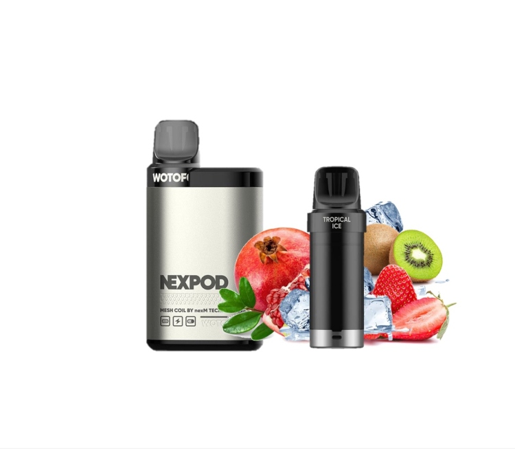 NEXPOD  Strawberry Kiwi Pomegranate Ice - Device  + Prefilled Pod - 5000 Puff 