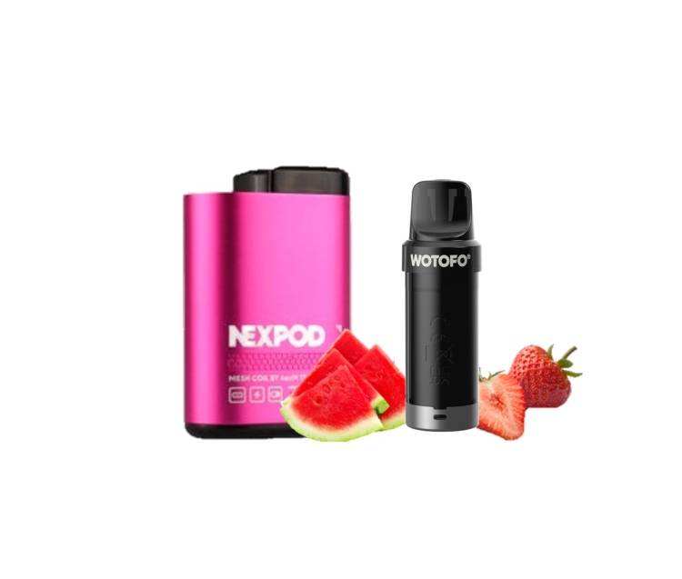 NEXPOD Strawberry Watermelon -  Device  + Prefilled Pod - 5000 Puff  