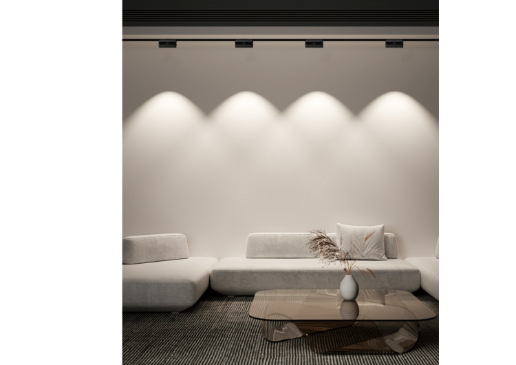 Movable 6w led magnet light with diffuser ضوء مغناطيسي متحرك بقوة 6 وات مع موزع ( ultra-thin )