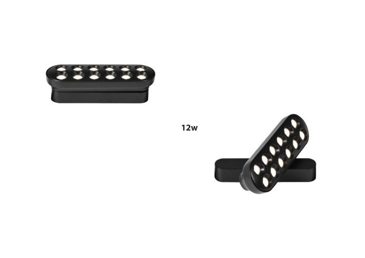Movable 12*1w led magnet light 24'' beam angel lenses ضوء مغناطيسي ثابت 12*1 واط LED عدسات زاوية شعاع 24 بوصة