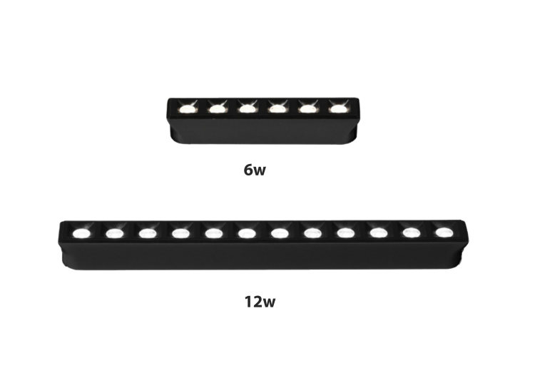 Fixed 12*1w led magnet light 24'' beam angel lenses ضوء مغناطيسي ثابت12*1 واط LED عدسات زاوية شعاع 24 بوصة