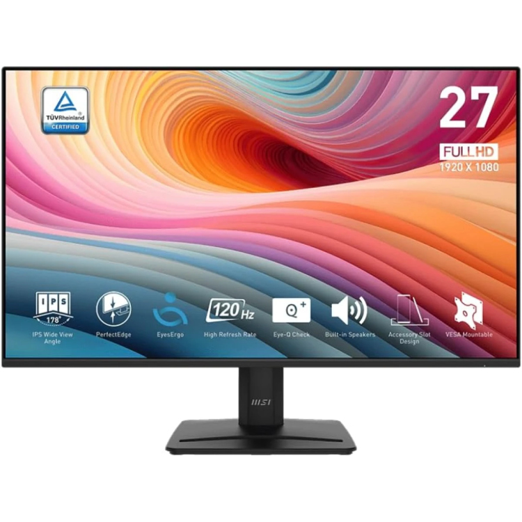 MSI PRO MP275  E2  27" IPS FULL HD 120HZ 1 MS EYE CARE -IN SPEAKERS  VGA & HDMI & DP - WHILE