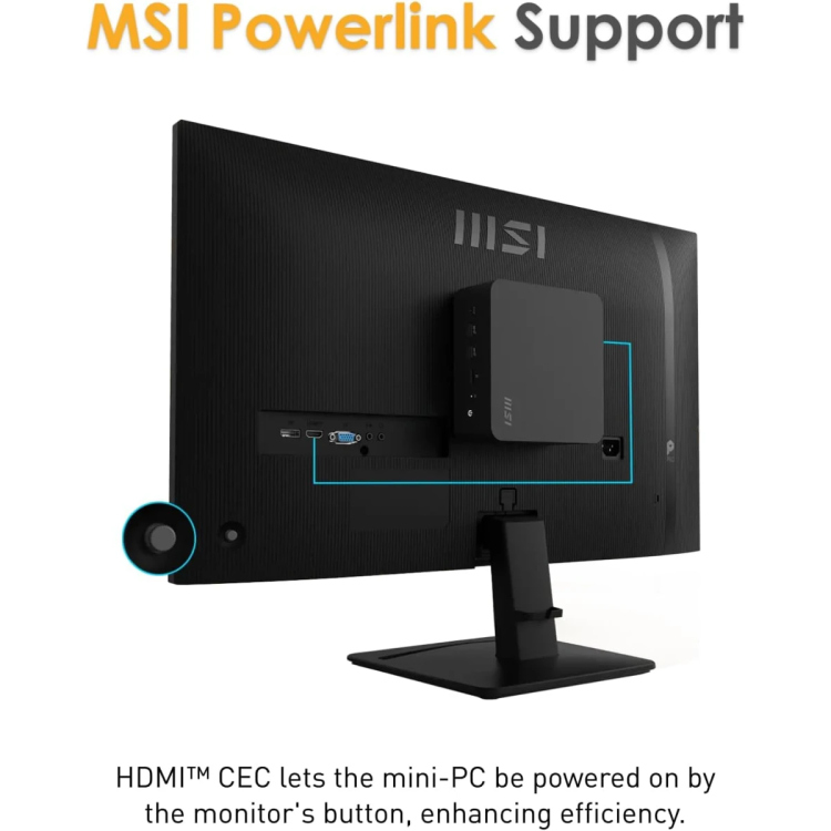MSI PRO MP275  E2  27" IPS FULL HD 120HZ 1 MS EYE CARE -IN SPEAKERS  VGA & HDMI & DP - WHILE