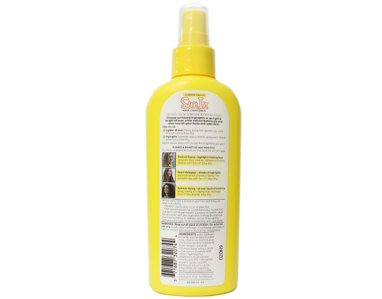 Sun In Hair Lightener Shine Enhancing Spray, Lemon, 138 ml