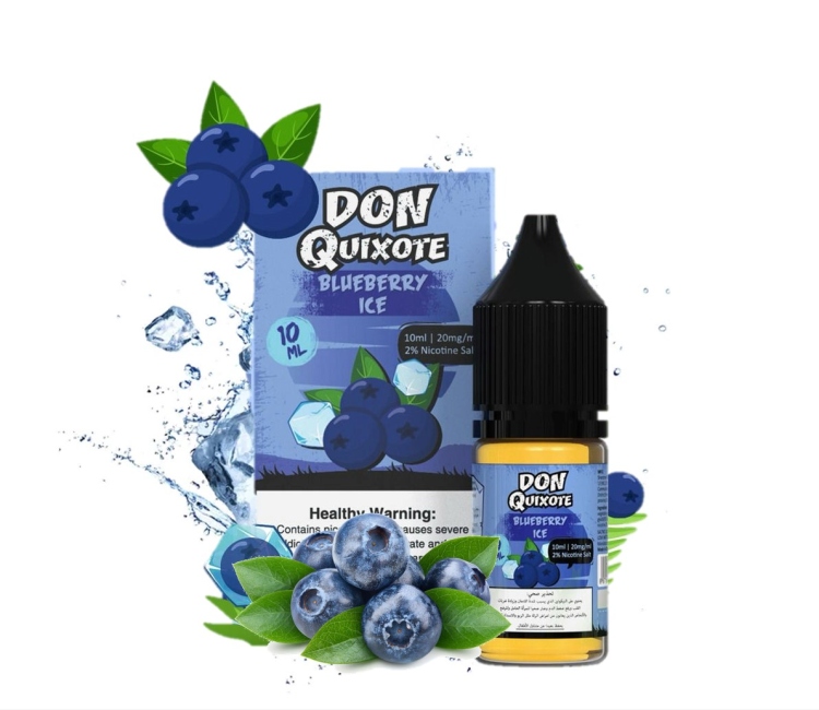 Don Quixote Blueberry Ice SaltNic, Vape Juice 