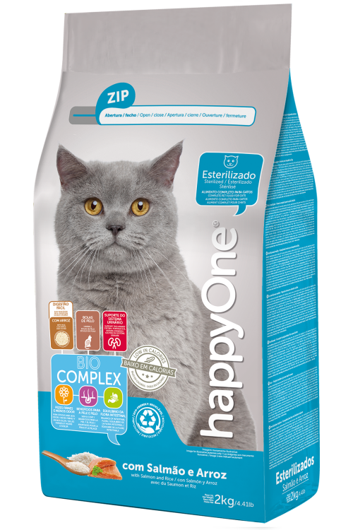 HAPPY ONE STERILISED PREMIUM CAT FOOD 30% FRESH MEAT ( 2 , 4, 10 KG )