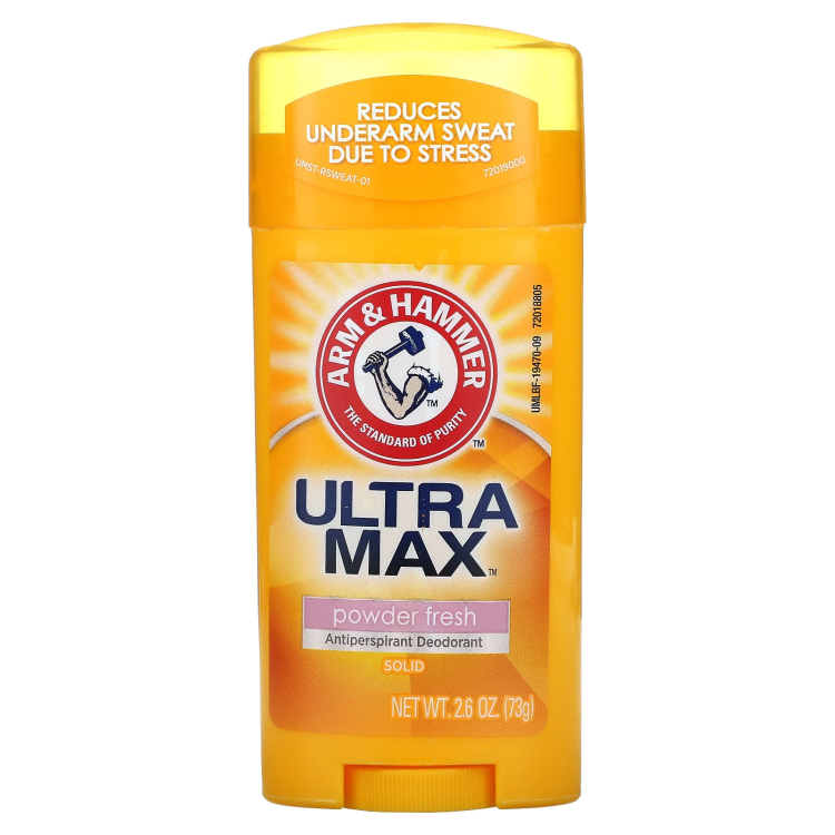 Arm & Hammer, UltraMax, Solid Antiperspirant Deodorant, Powder Fresh, 2.6 oz (73 g)