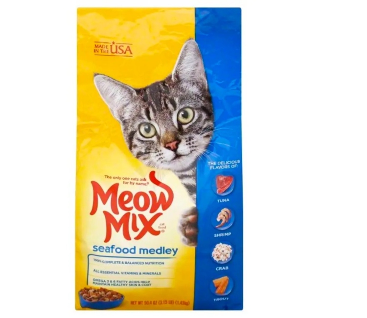 Meow Mix Seafood Medley