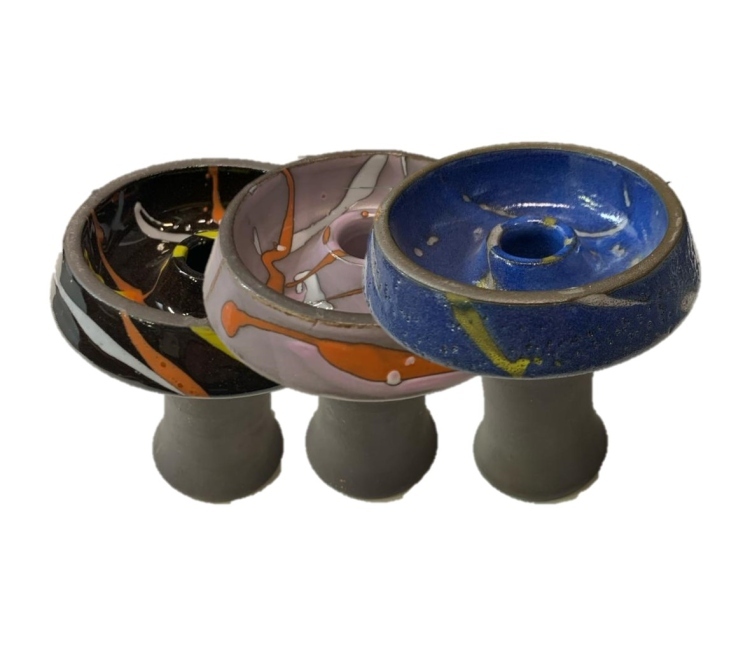 Hookah Ceramic Bowl - Mixed Colors 