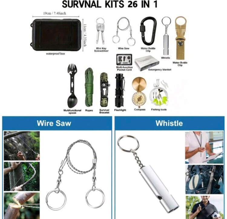 Survival Kit 26 in 1