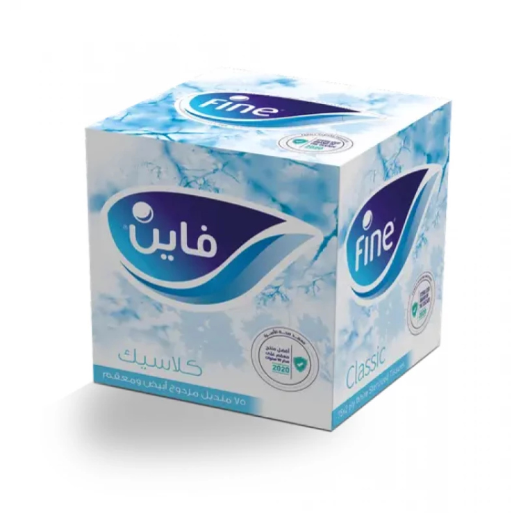 فاين كلاسيك كرتون ملون 75منديل