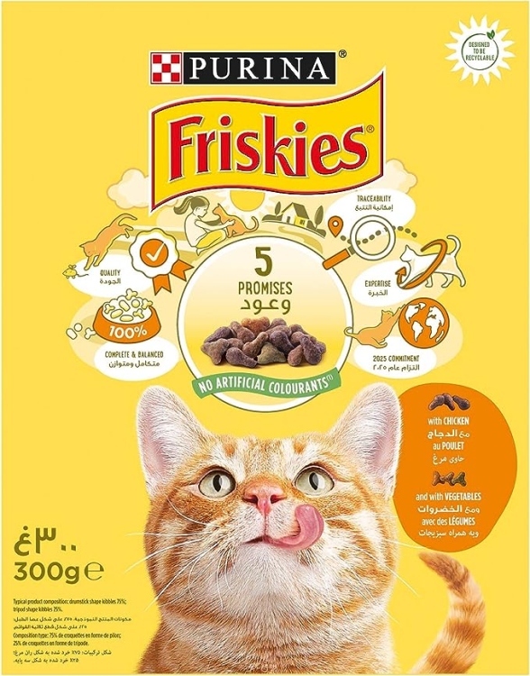 Purina Friskies with Chicken and with Vegetables, 300g