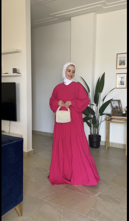 فستان غيم فوشي