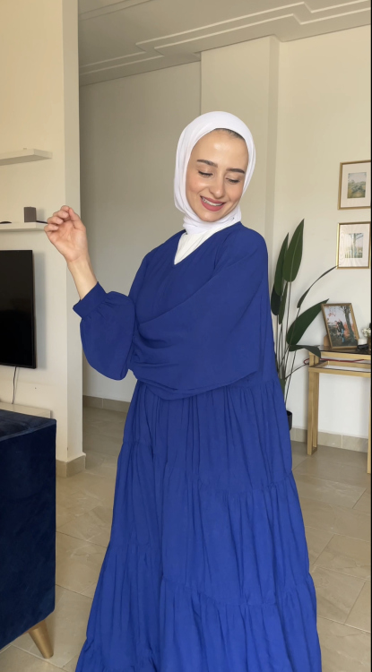 فستان غيم نيلي