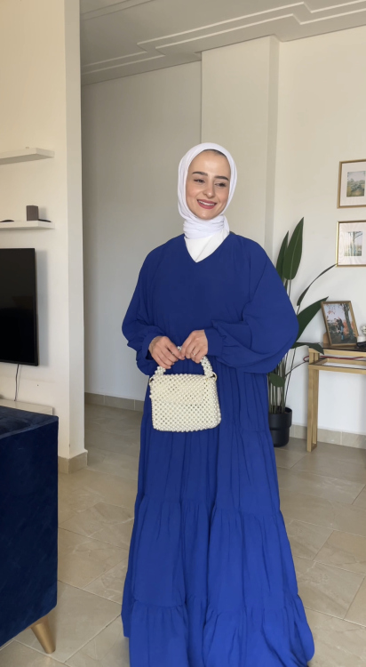 فستان غيم نيلي