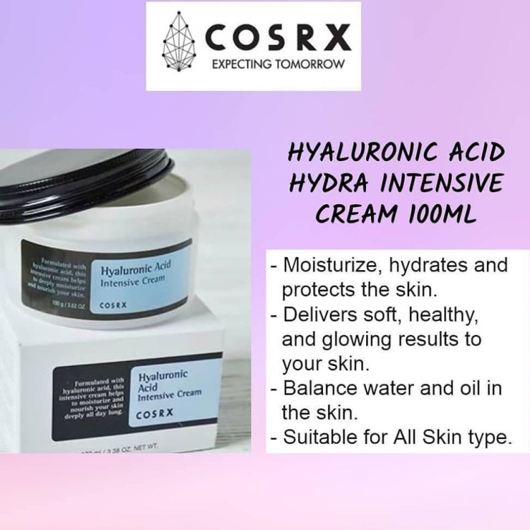 كريم مرطب الهايلرونيك اسد كوزركس COSRX Hyaluronic Acid Intensive Cream