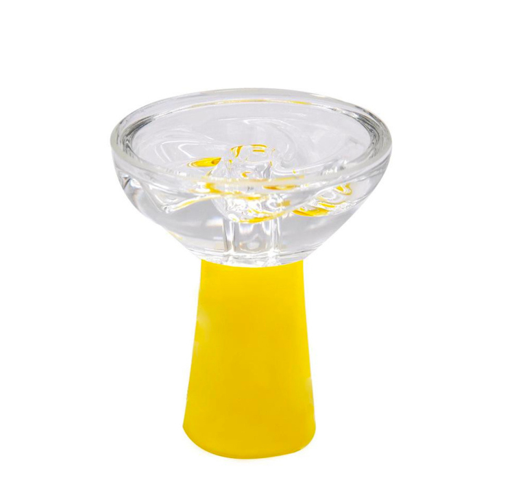 Hookah Silicone Bowl with Glass - Assorted Colors 