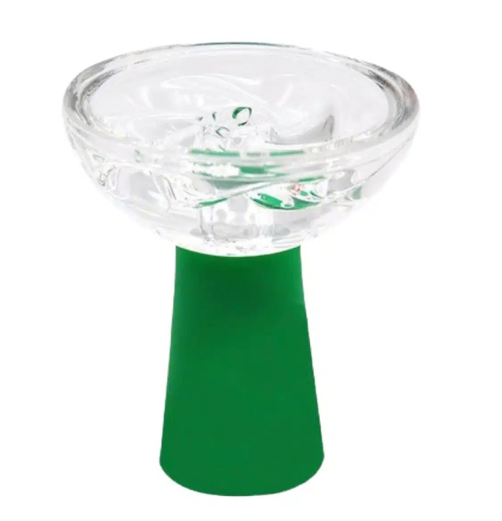 Hookah Silicone Bowl with Glass - Assorted Colors 