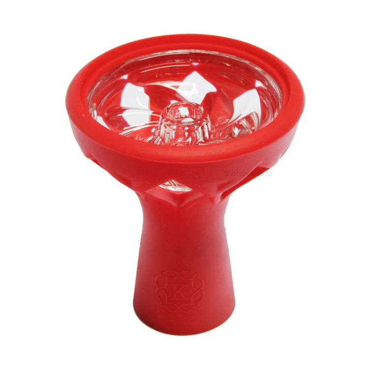 Hookah Silicone Bowl with Glass - Assorted Colors 