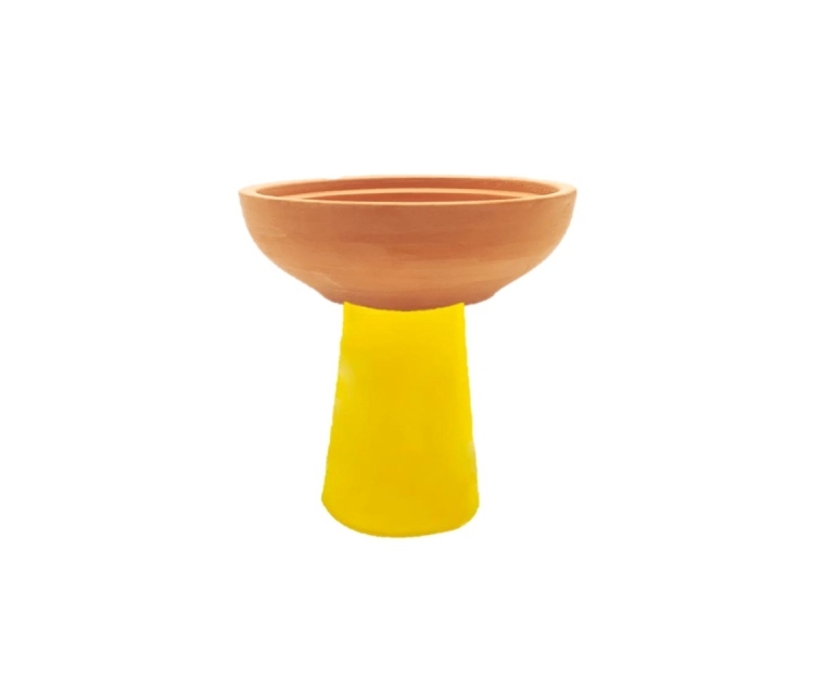 Hookah Pottery & Silicone Bowl - Mixed Colors 