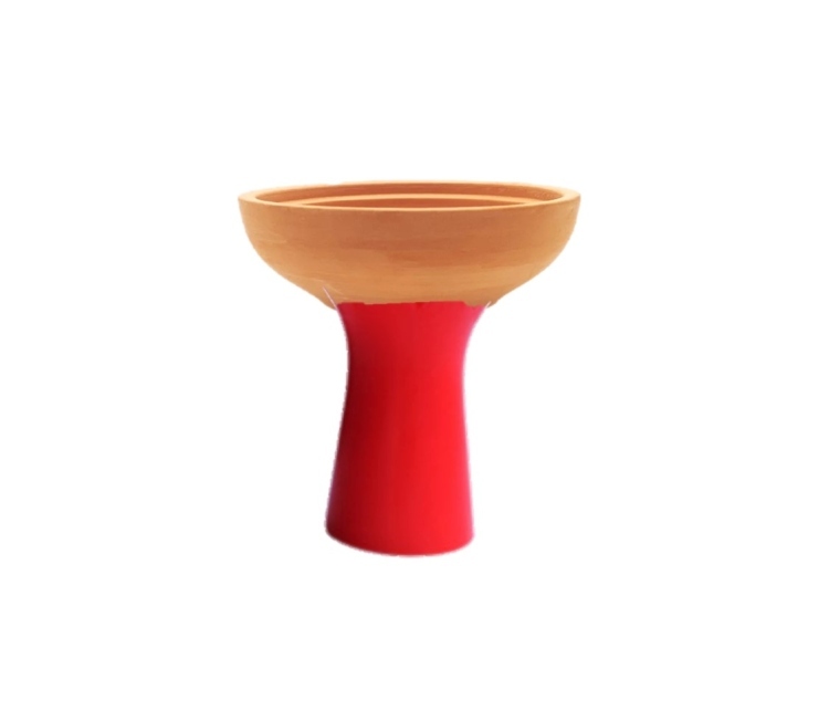 Hookah Pottery & Silicone Bowl - Mixed Colors 