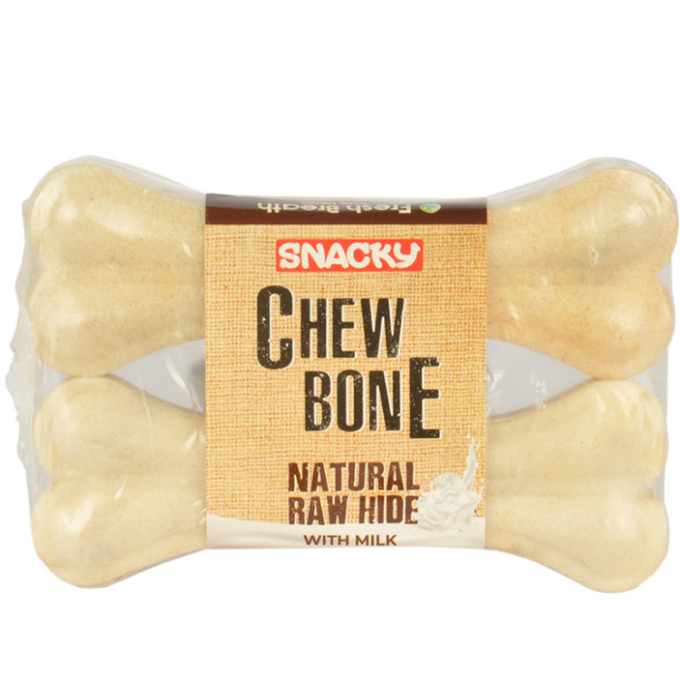 SNACKY WHITE PRESSED BONE 5” 95G