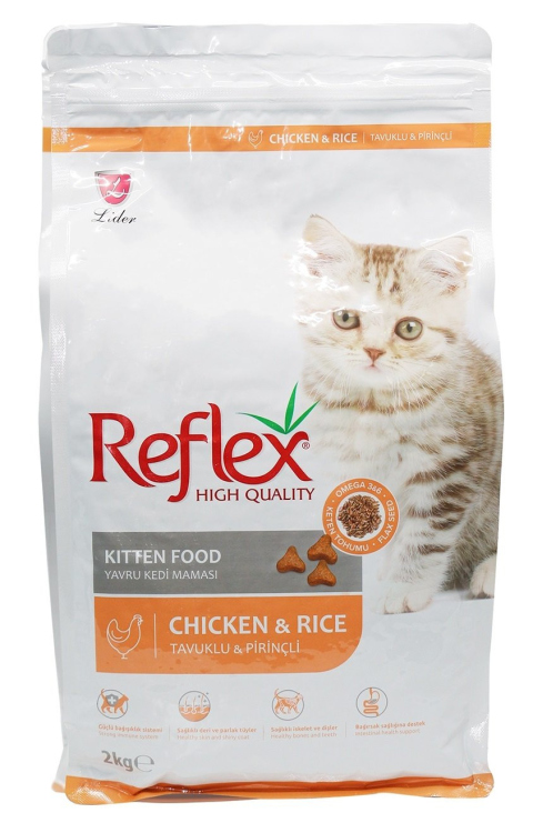 Reflex High Quality Kitten Food With Chicken & Rice, 2 Kg