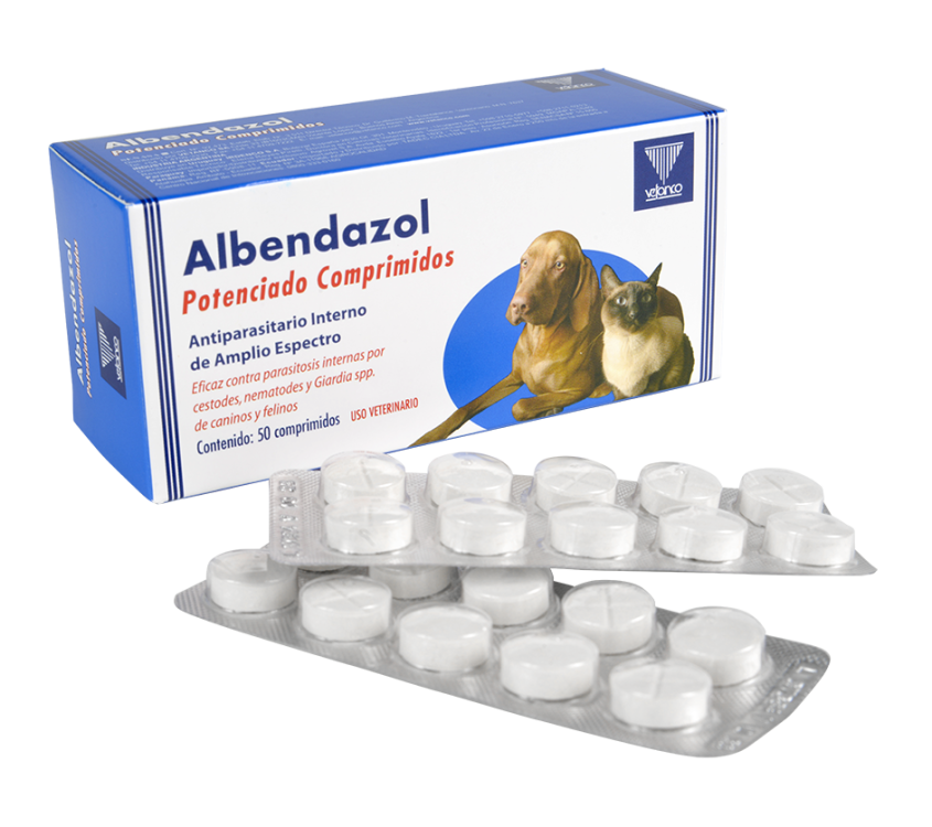 حب دود من Albendazol potenciado