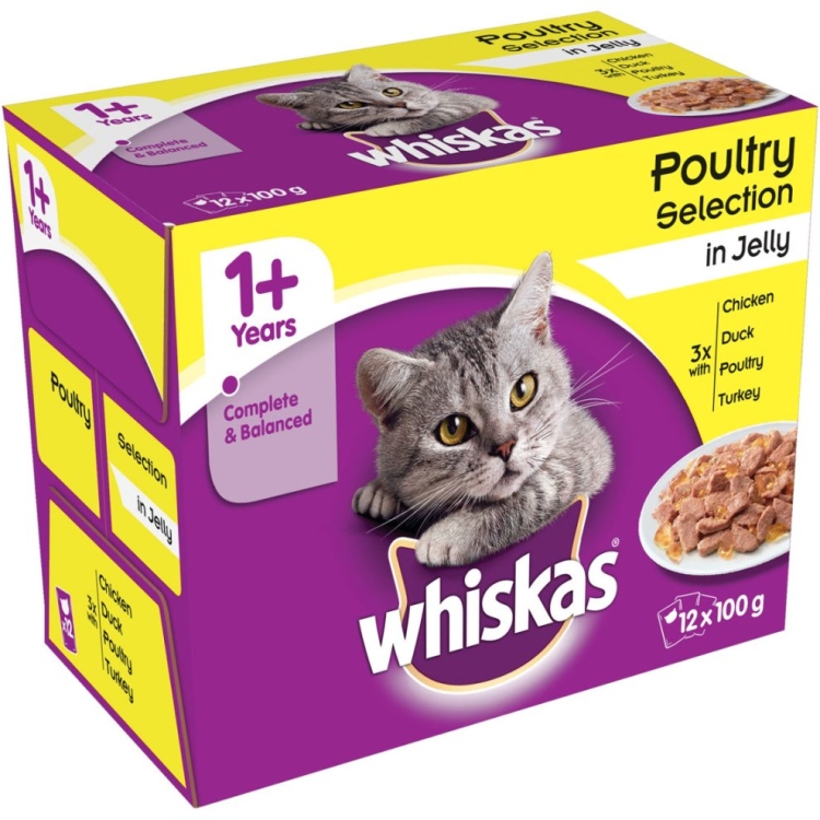 Whiskas Poultry Selection In Jelly 1X 100 G