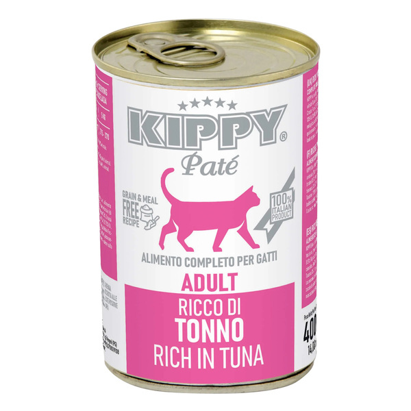KIPPY Wet food pate for adults cats with tuna 400gr