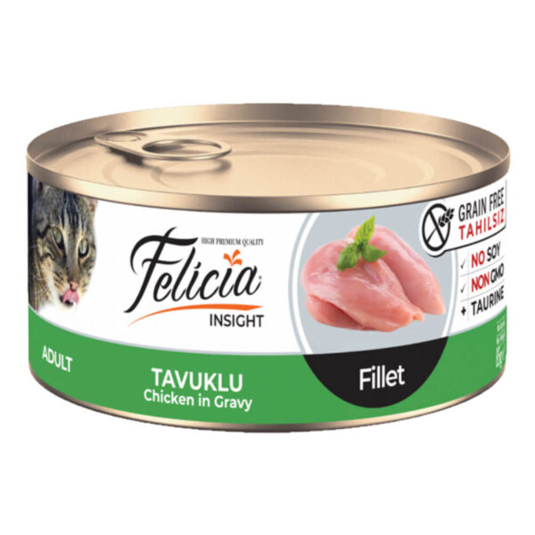 Felicia Canned Adult Cat Food Chicken in Gravy 85g