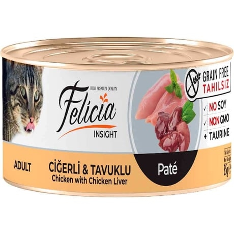 Felicia Grain Free Liver Chicken Minced Fresh Cat Food 85 Gr