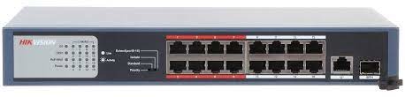 HIKVISION DS-3E0318P-E/M(B) 16 PORT 10/100M POE 1 SFP , 1 GIG, (135W)