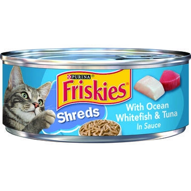 Friskies Shreds With Ocean Whitefish & Tuna in Sauce