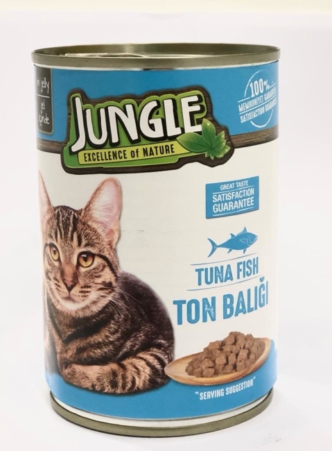 jungle wet food cat 415g tuna