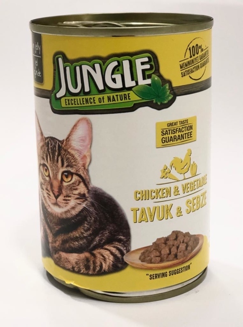 jungle wet food cat 415g chicken