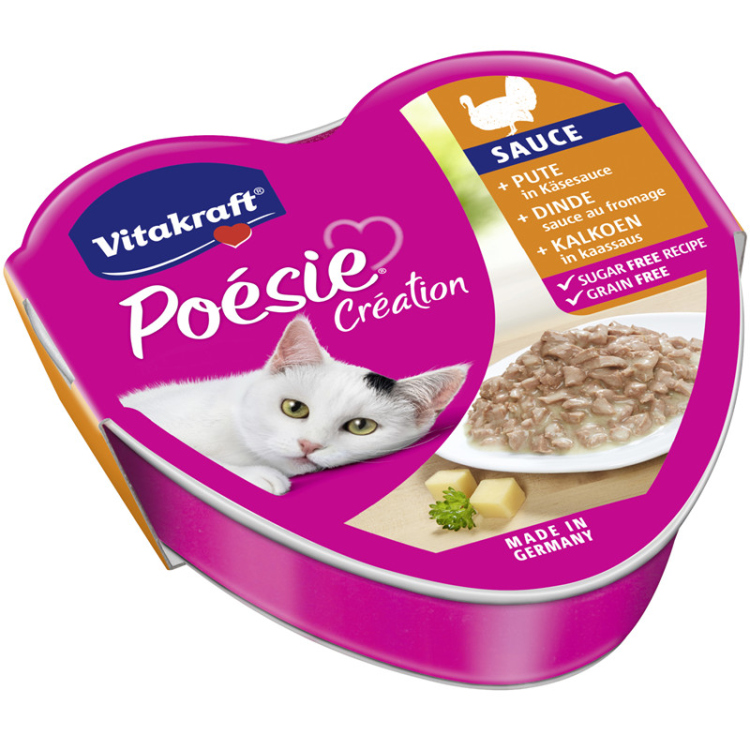 Vitakraft® Poésie® Création + Pute in Käsesauce