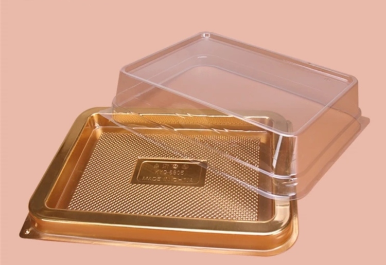 علب ذهبي مع غطاء شفاف 34×20 ارتقاع 7