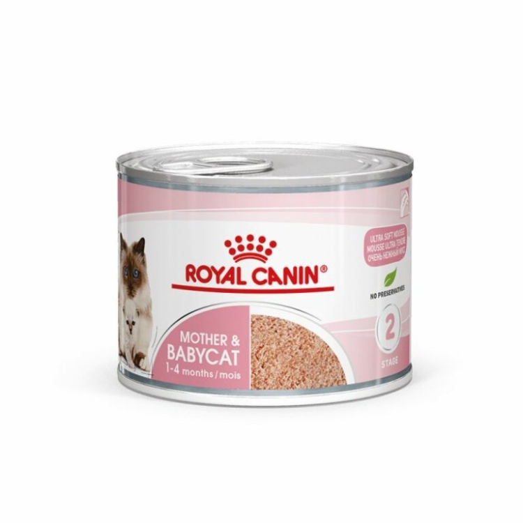 Royal Canin Mother & Baby Cat Ultra Soft Mousse Wet Food, 195g