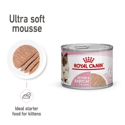 Royal Canin Mother & Baby Cat Ultra Soft Mousse Wet Food, 195g