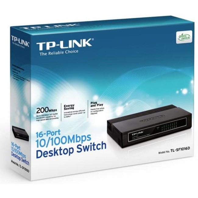 TP-LINK SWITCH 10/100 16 PORT TL-SF1016D