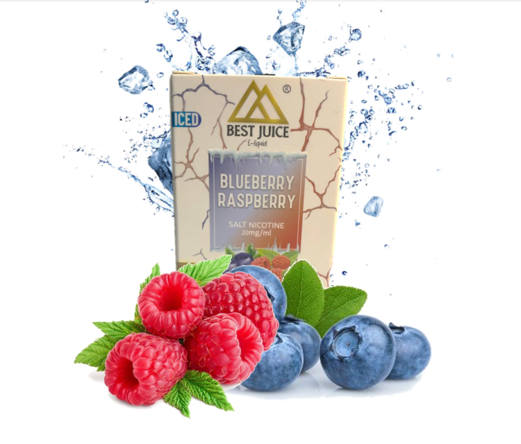 BEST JUICE Blueberry Raspberry Ice SaltNic - 10ml - 20mg Nicotine  