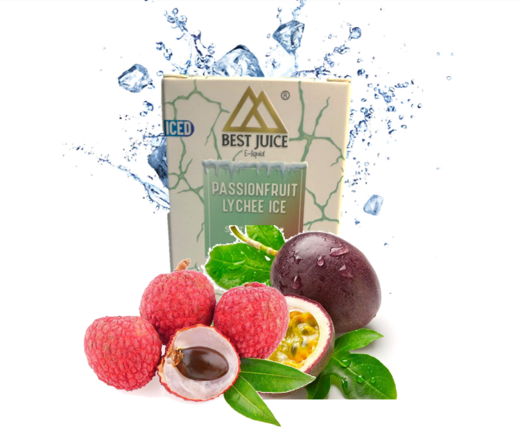 BEST JUICE Passionfruit Lychee Ice SaltNic - 10ml - 20mg Nicotine  