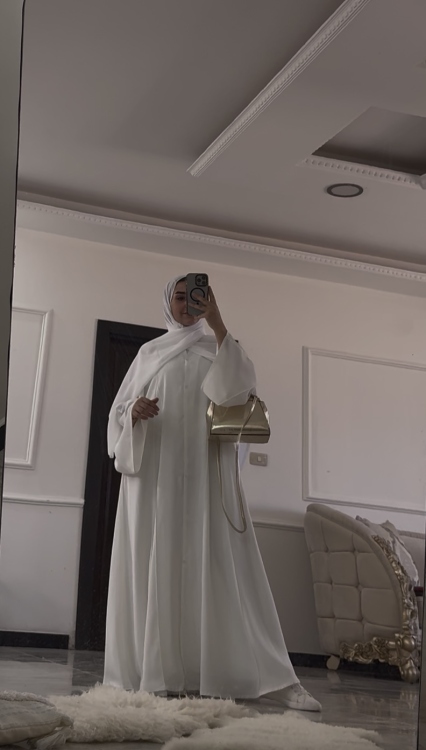 عباية ميمي لون ابيض