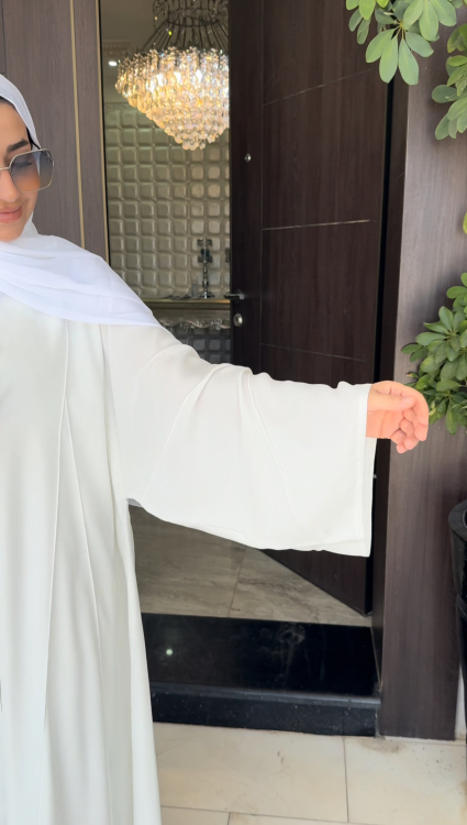 عباية ميمي لون ابيض