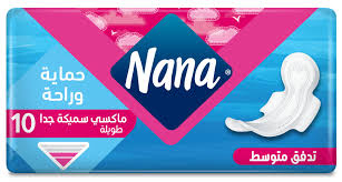 نانا فوط نسائية اكسترا سميكة بالأجنحة 10 قطع