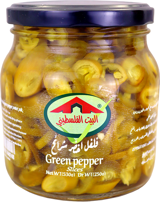 فلفل  اخضر  شرائح
