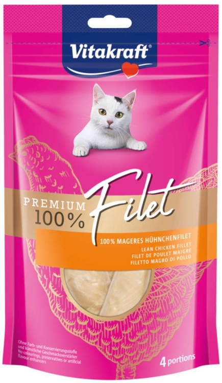 Vitakraft Cat Food Premium Filet Chicken - 70 g