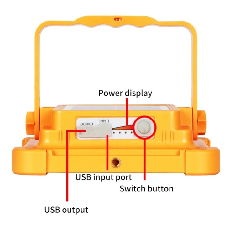 كشاف متعدد الإستخدامات Rechargeable Led Flood Light 200 watt